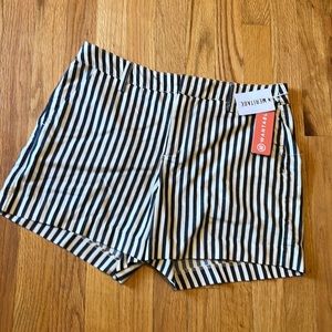 Navy & White Stripe Chino Short